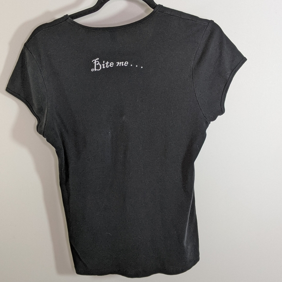 Twilight Moms T Apple Vintage Black XL Bite Me - Picture 8 of 9
